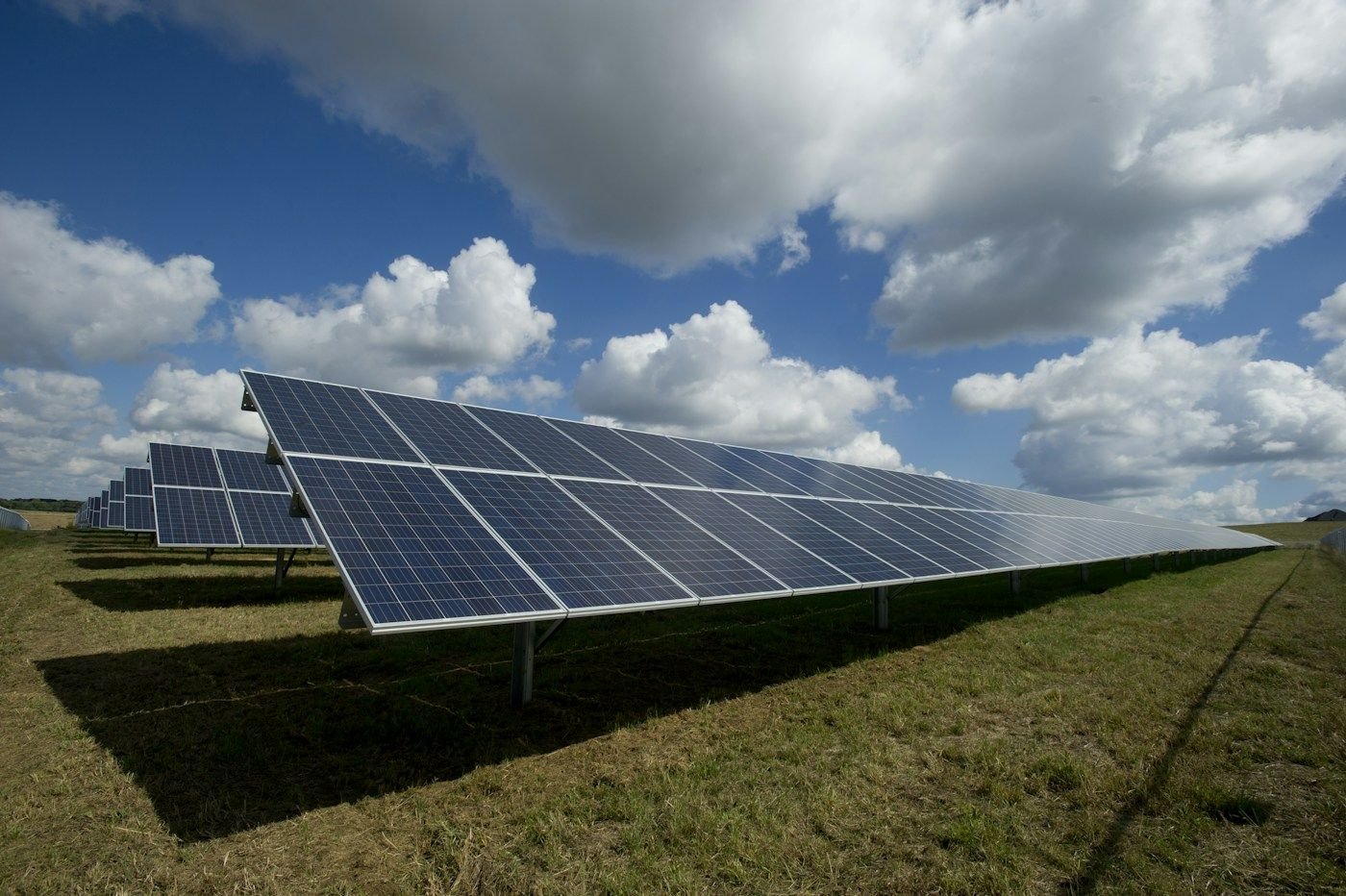 Solar panels outdoors
